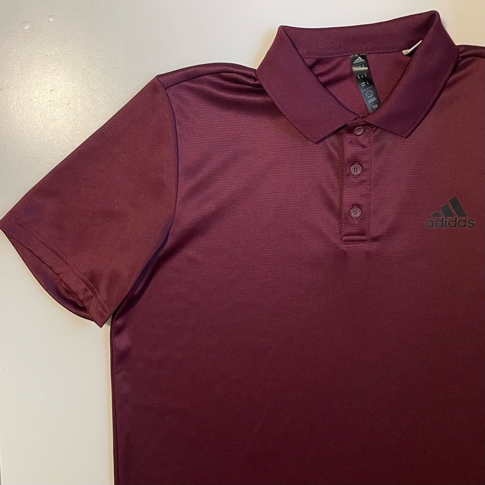 Adidas Polo - Jersey Fabric - Size Medium - Picture 3 of 10